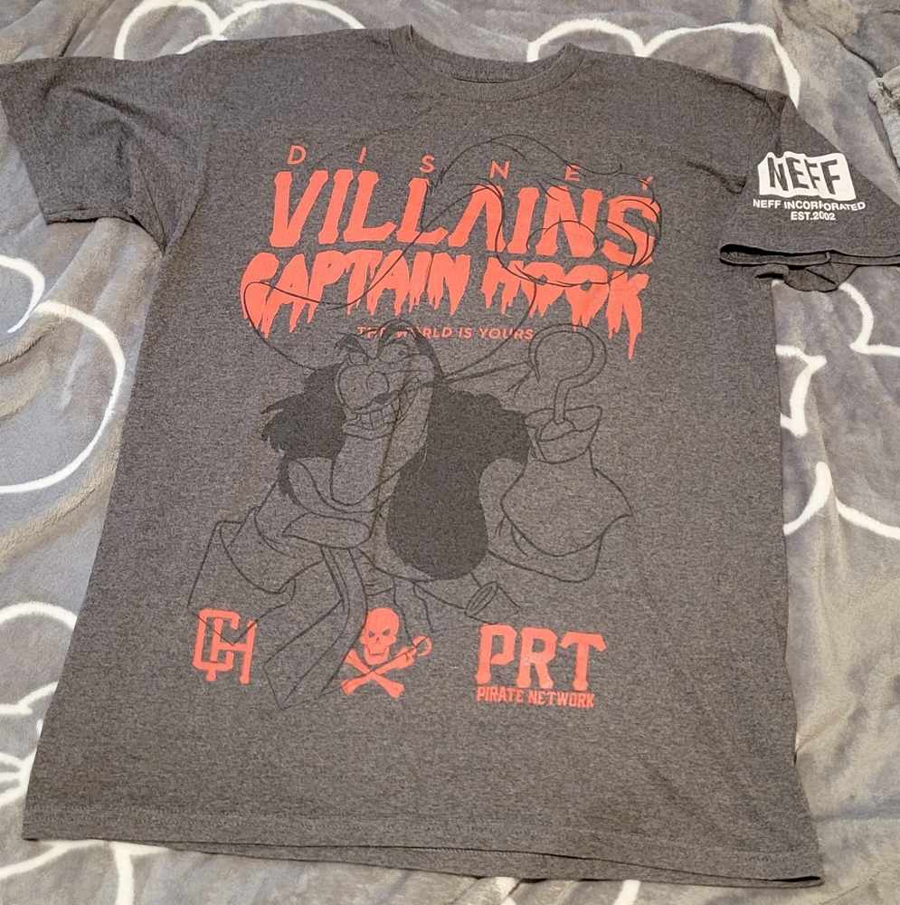 Neff Gray and Red Disney Villains T-Shirt